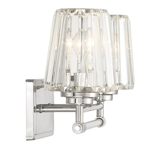 Garnet Two Light Bathroom Vanity in Polished Nickel