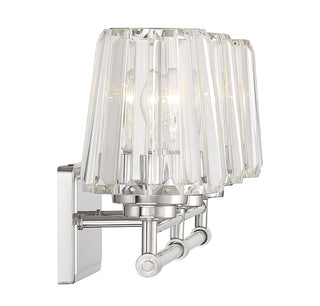 Garnet Three Light Bathroom Vanity in Polished Nickel