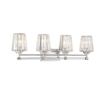 Garnet Four Light Bathroom Vanity in Polished Nickel