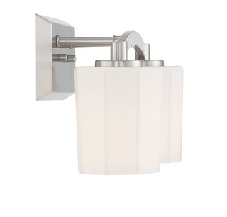 Whitney Two Light Bathroom Vanity in Satin Nickel