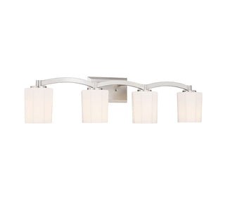 Whitney Four Light Bathroom Vanity in Satin Nickel