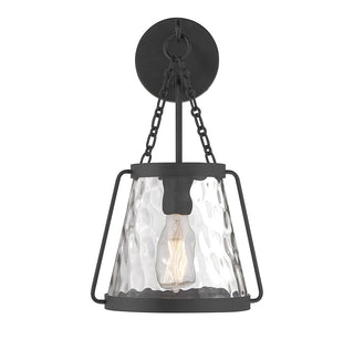 Crawford One Light Wall Sconce in Matte Black