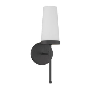 Haynes One Light Wall Sconce in Matte Black