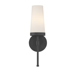 Haynes One Light Wall Sconce in Matte Black