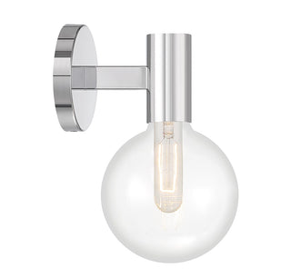 Wright One Light Wall Sconce in Chrome