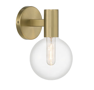 Wright One Light Wall Sconce in Warm Brass