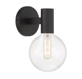 Wright One Light Wall Sconce in Matte Black