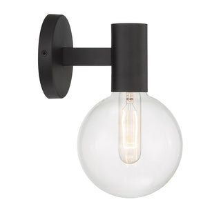 Wright One Light Wall Sconce in Matte Black