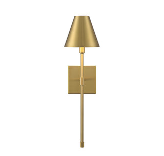 Jefferson One Light Wall Sconce in Warm Brass