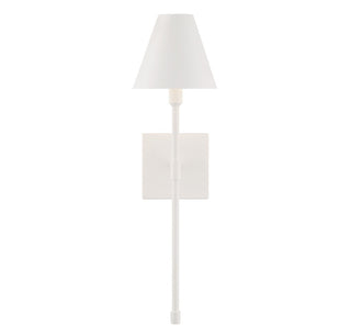 Jefferson One Light Wall Sconce in Bisque White