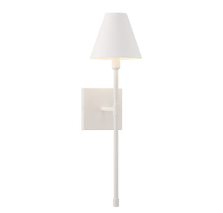 Jefferson One Light Wall Sconce in Bisque White