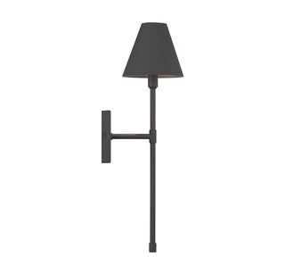 Jefferson One Light Wall Sconce in Matte Black