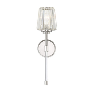 Garnet One Light Wall Sconce in Polished Nickel