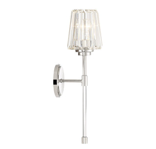 Garnet One Light Wall Sconce in Polished Nickel