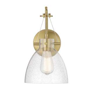 Foster One Light Wall Sconce in Warm Brass