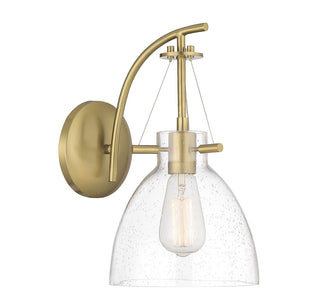 Foster One Light Wall Sconce in Warm Brass
