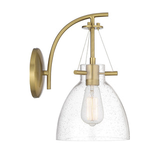 Foster One Light Wall Sconce in Warm Brass