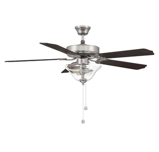 52" Ceiling Fan in Brushed Nickel