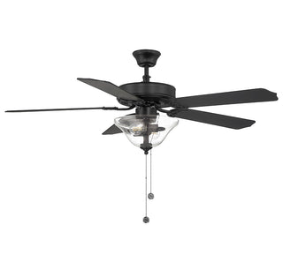 52" Ceiling Fan in Matte Black