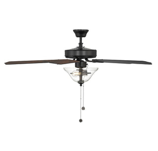52" Ceiling Fan in Matte Black