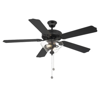 52" Ceiling Fan in Matte Black