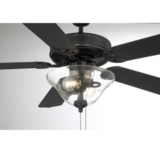 52" Ceiling Fan in Matte Black