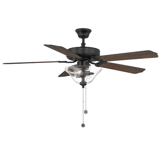 52" Ceiling Fan in Matte Black