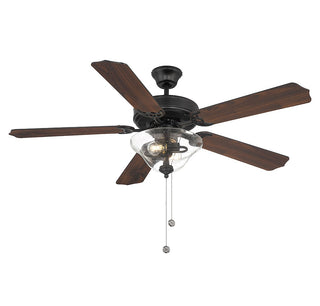 52" Ceiling Fan in Matte Black