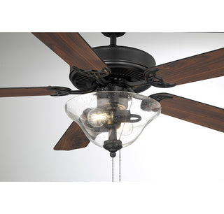 52" Ceiling Fan in Matte Black