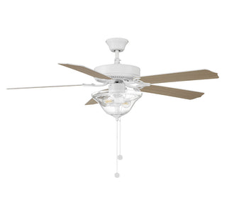 52" Ceiling Fan in Bisque White