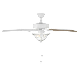 52" Ceiling Fan in Bisque White