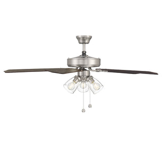 52" Ceiling Fan in Brushed Nickel