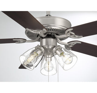 52" Ceiling Fan in Brushed Nickel