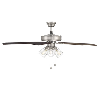 52" Ceiling Fan in Brushed Nickel