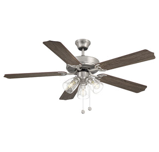 52" Ceiling Fan in Brushed Nickel