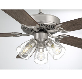 52" Ceiling Fan in Brushed Nickel