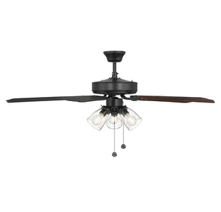 52" Ceiling Fan in Matte Black