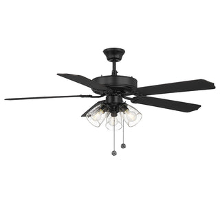 52" Ceiling Fan in Matte Black