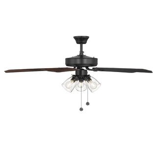 52" Ceiling Fan in Matte Black