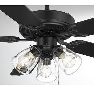 52" Ceiling Fan in Matte Black