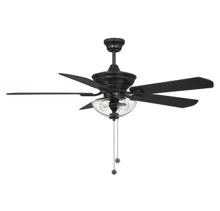 52" Outdoor Ceiling Fan in Matte Black