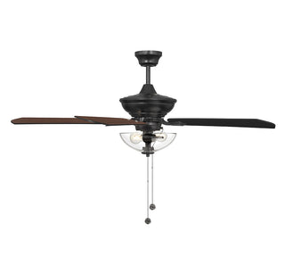 52" Outdoor Ceiling Fan in Matte Black