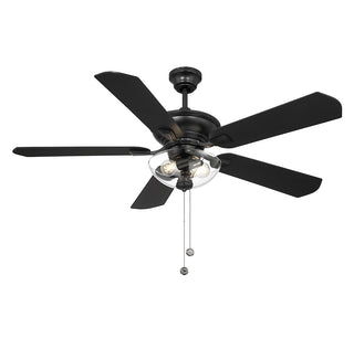 52" Outdoor Ceiling Fan in Matte Black