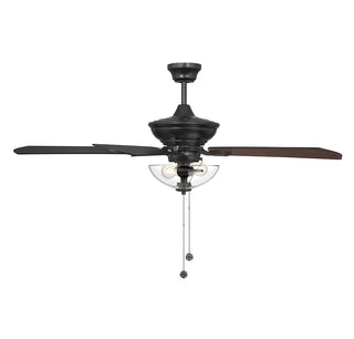 52" Outdoor Ceiling Fan in Matte Black