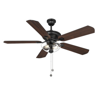 52" Outdoor Ceiling Fan in Matte Black