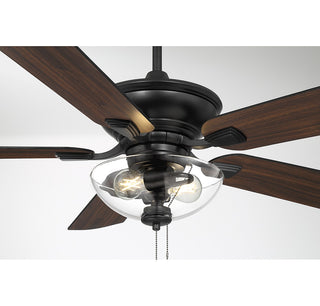52" Outdoor Ceiling Fan in Matte Black
