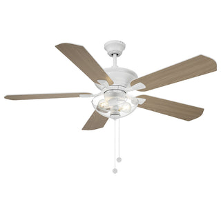 52" Outdoor Ceiling Fan in White