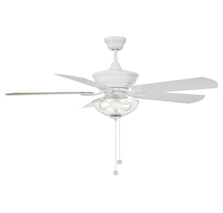 52" Outdoor Ceiling Fan in White