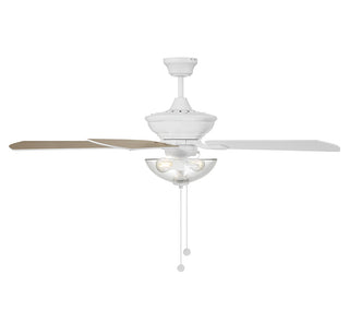 52" Outdoor Ceiling Fan in White