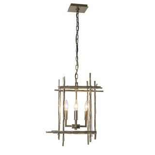 Tura Tura 4-Light Small Chandelier in Modern Brass